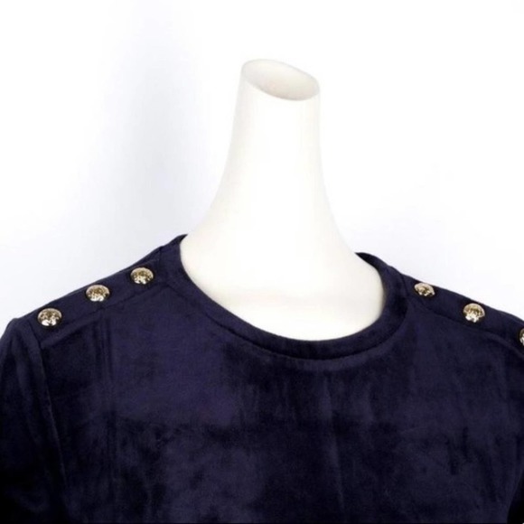 Juicy Couture Regal Sheath Velour Solid Fitted Stretch Dress - Picture 4 of 6